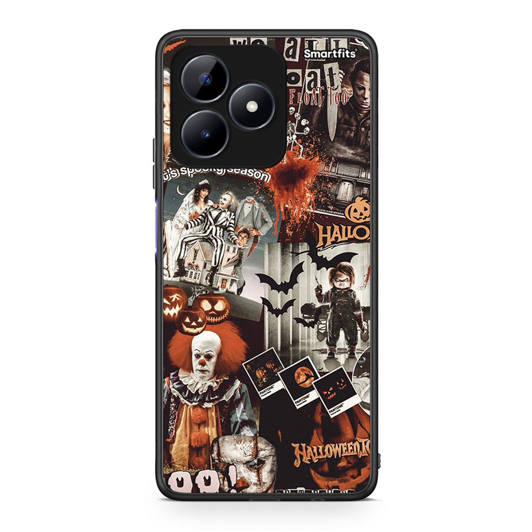 Realme C51 Halloween Spooky Season Θήκη από τη Smartfits με σχέδιο στο πίσω μέρος και μαύρο περίβλημα | Smartphone case with colorful back and black bezels by Smartfits