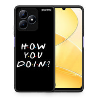 Thumbnail for Θήκη Realme Note 50 How You Doin από τη Smartfits με σχέδιο στο πίσω μέρος και μαύρο περίβλημα | Realme Note 50 How You Doin case with colorful back and black bezels