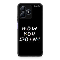 Thumbnail for Realme C51 How You Doin θήκη από τη Smartfits με σχέδιο στο πίσω μέρος και μαύρο περίβλημα | Smartphone case with colorful back and black bezels by Smartfits