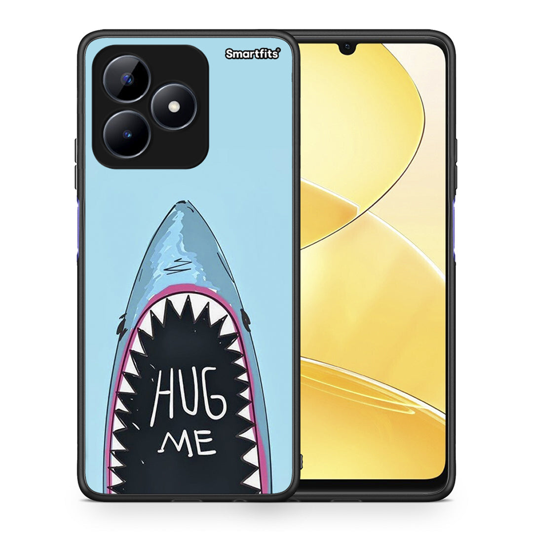 Θήκη Realme Note 50 Hug Me από τη Smartfits με σχέδιο στο πίσω μέρος και μαύρο περίβλημα | Realme Note 50 Hug Me case with colorful back and black bezels