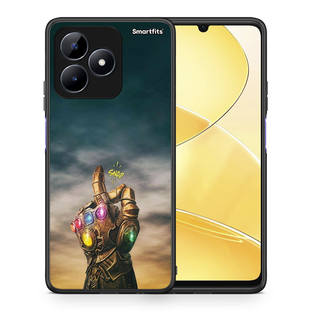 Θήκη Realme C51 Infinity Snap από τη Smartfits με σχέδιο στο πίσω μέρος και μαύρο περίβλημα | Realme C51 Infinity Snap case with colorful back and black bezels