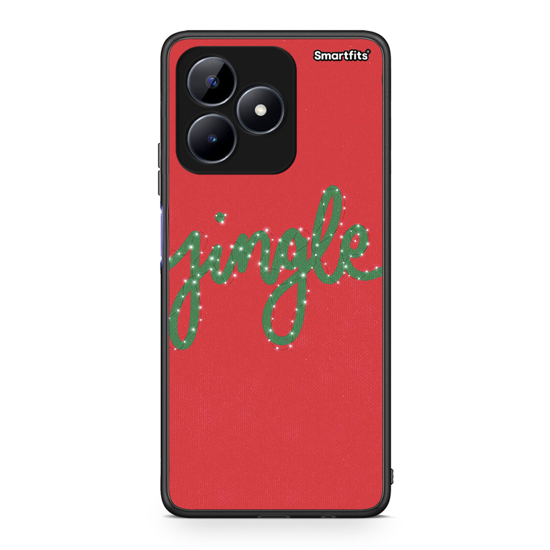 Realme Note 50 Jingle Xmas θήκη από τη Smartfits με σχέδιο στο πίσω μέρος και μαύρο περίβλημα | Smartphone case with colorful back and black bezels by Smartfits