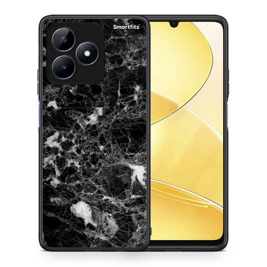 Θήκη Realme C51 Male Marble από τη Smartfits με σχέδιο στο πίσω μέρος και μαύρο περίβλημα | Realme C51 Male Marble case with colorful back and black bezels