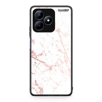 Thumbnail for 116 - Realme C51 Pink Splash Marble case, cover, bumper