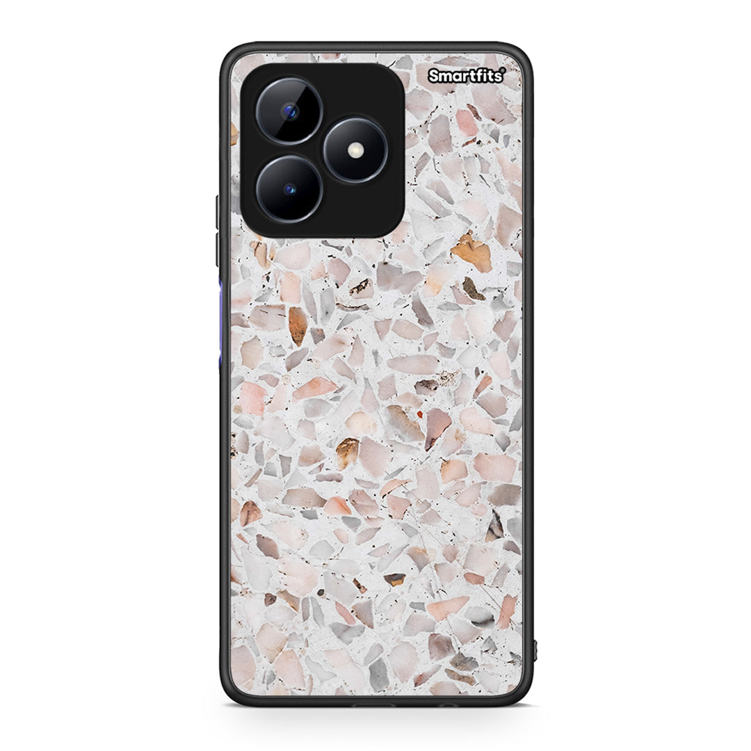 Realme Note 50 Marble Terrazzo θήκη από τη Smartfits με σχέδιο στο πίσω μέρος και μαύρο περίβλημα | Smartphone case with colorful back and black bezels by Smartfits