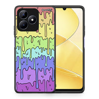 Thumbnail for Θήκη Realme C51 Melting Rainbow από τη Smartfits με σχέδιο στο πίσω μέρος και μαύρο περίβλημα | Realme C51 Melting Rainbow case with colorful back and black bezels