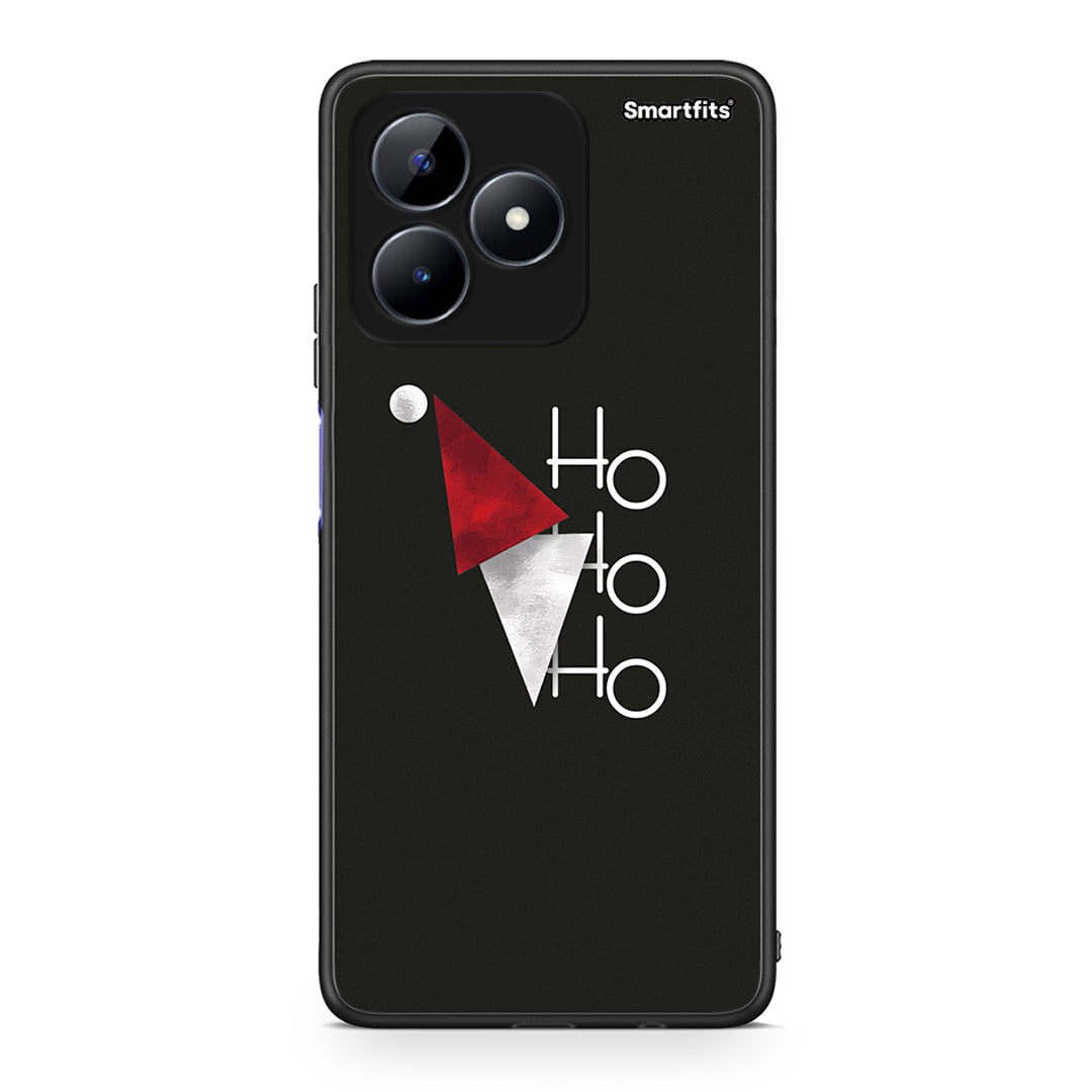 Realme C51 Minimal Christmas θήκη από τη Smartfits με σχέδιο στο πίσω μέρος και μαύρο περίβλημα | Smartphone case with colorful back and black bezels by Smartfits