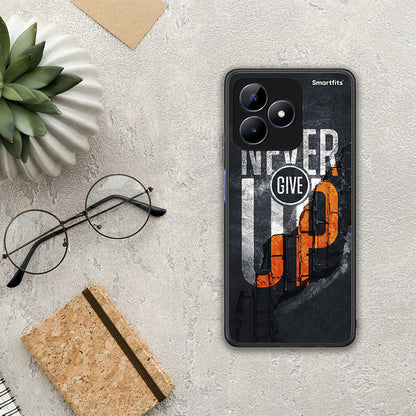 Never Give Up - Realme Note 50 θήκη