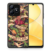 Thumbnail for Θήκη Realme C51 Ninja Turtles από τη Smartfits με σχέδιο στο πίσω μέρος και μαύρο περίβλημα | Realme C51 Ninja Turtles case with colorful back and black bezels