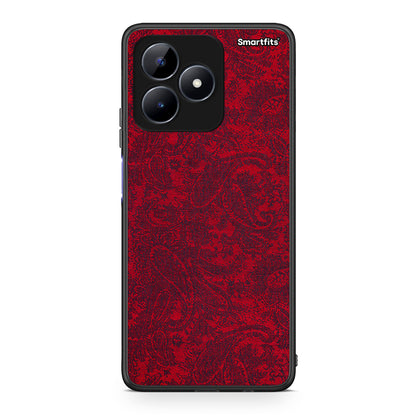 Realme C51 Paisley Cashmere θήκη από τη Smartfits με σχέδιο στο πίσω μέρος και μαύρο περίβλημα | Smartphone case with colorful back and black bezels by Smartfits