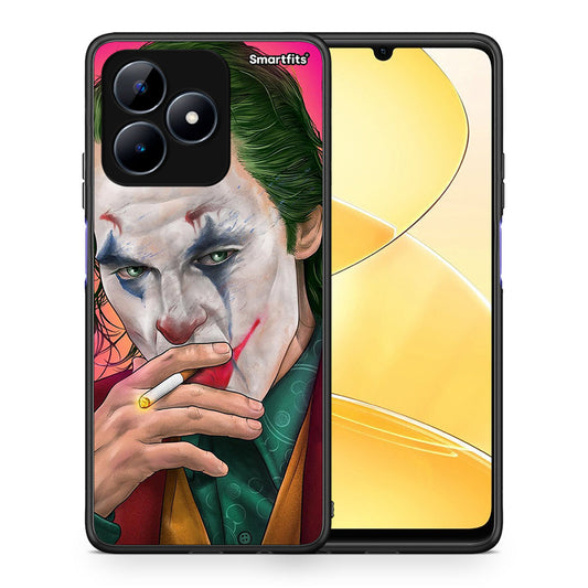 Θήκη Realme C51 JokesOnU PopArt από τη Smartfits με σχέδιο στο πίσω μέρος και μαύρο περίβλημα | Realme C51 JokesOnU PopArt case with colorful back and black bezels