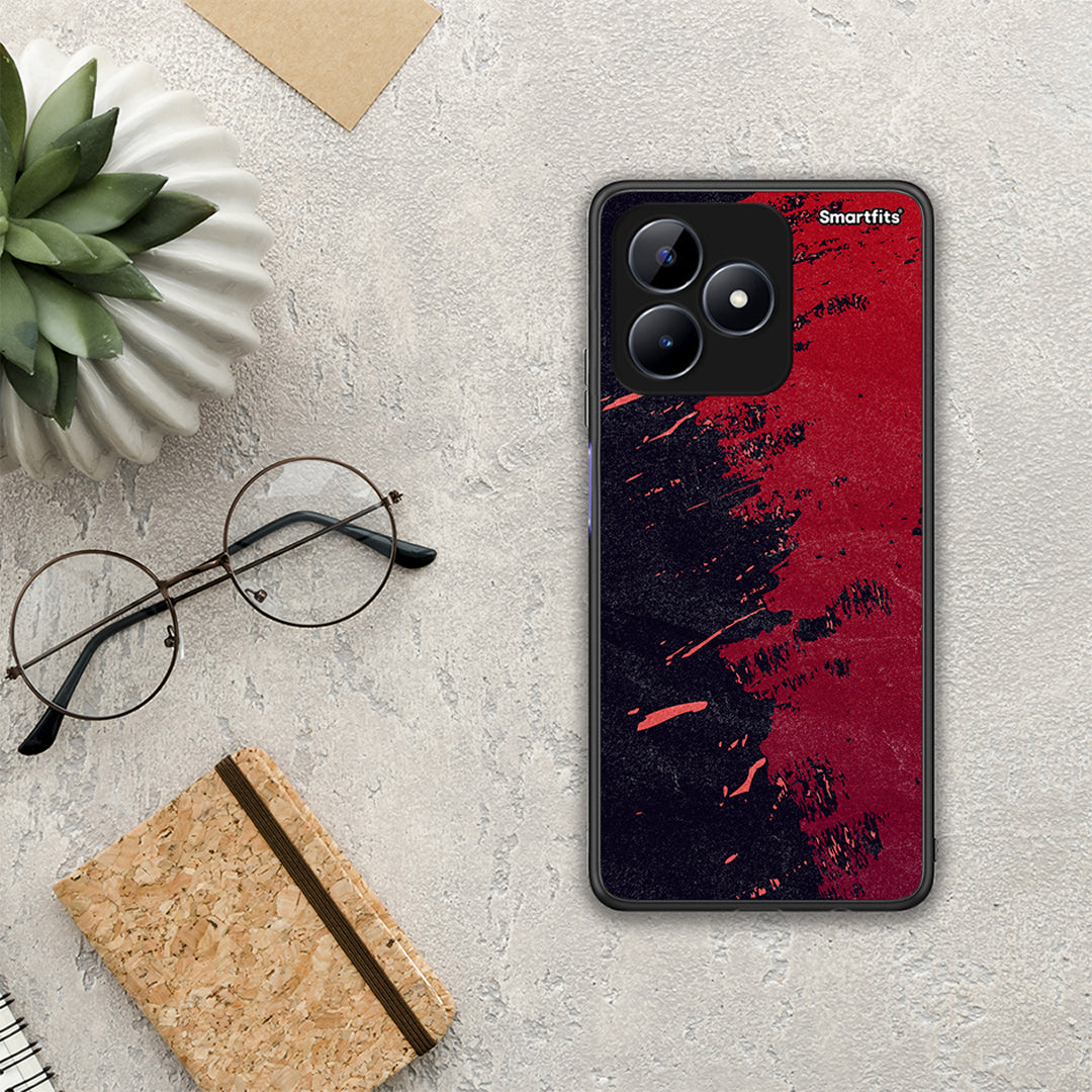 Red Paint - Realme Note 50 θήκη