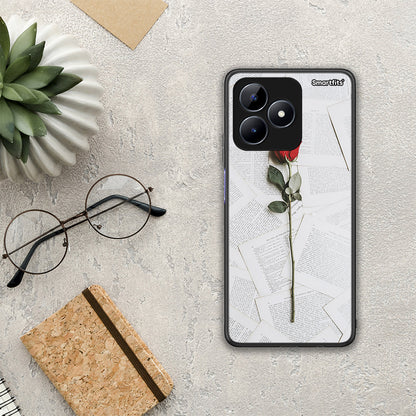 Red Rose - Realme Note 50 θήκη