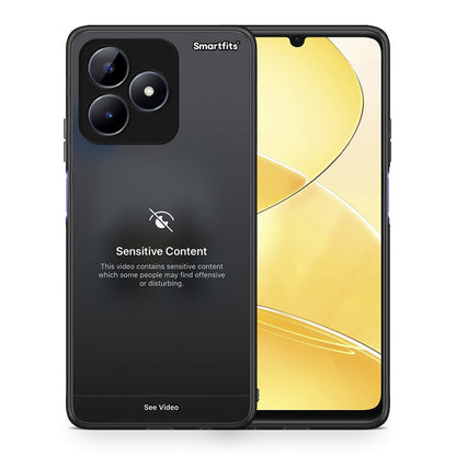 Θήκη Realme C51 Sensitive Content από τη Smartfits με σχέδιο στο πίσω μέρος και μαύρο περίβλημα | Realme C51 Sensitive Content case with colorful back and black bezels