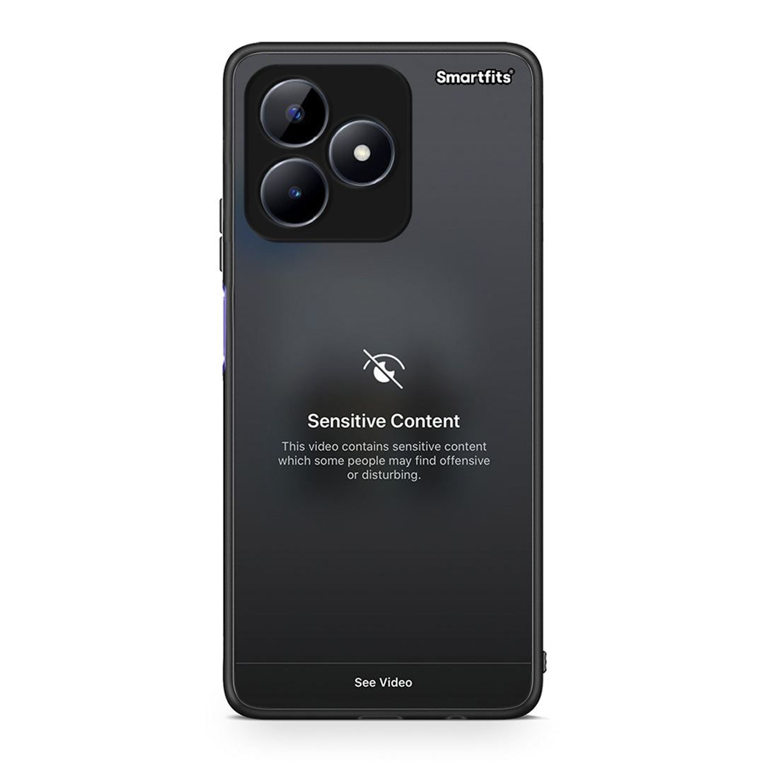 Realme C51 Sensitive Content θήκη από τη Smartfits με σχέδιο στο πίσω μέρος και μαύρο περίβλημα | Smartphone case with colorful back and black bezels by Smartfits