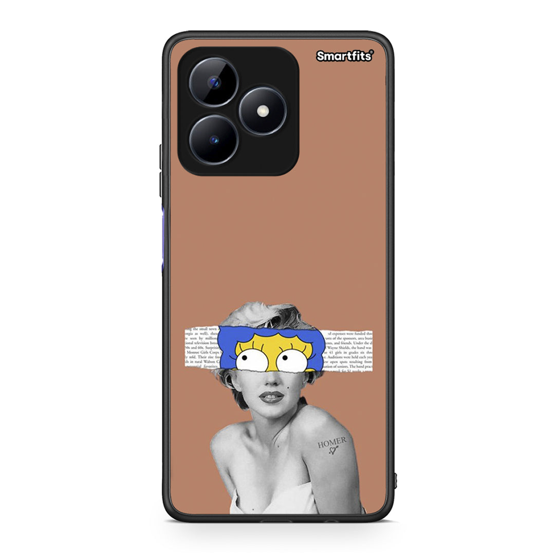 Realme Note 50 Sim Merilyn θήκη από τη Smartfits με σχέδιο στο πίσω μέρος και μαύρο περίβλημα | Smartphone case with colorful back and black bezels by Smartfits