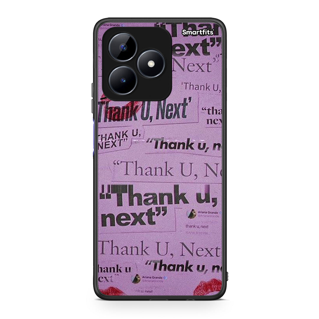 Realme Note 50 Thank You Next Θήκη Αγίου Βαλεντίνου από τη Smartfits με σχέδιο στο πίσω μέρος και μαύρο περίβλημα | Smartphone case with colorful back and black bezels by Smartfits