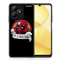 Thumbnail for Θήκη Realme Note 50 Unicorn Deadpool από τη Smartfits με σχέδιο στο πίσω μέρος και μαύρο περίβλημα | Realme Note 50 Unicorn Deadpool case with colorful back and black bezels