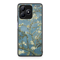 Thumbnail for Realme C51 White Blossoms θήκη από τη Smartfits με σχέδιο στο πίσω μέρος και μαύρο περίβλημα | Smartphone case with colorful back and black bezels by Smartfits