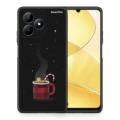 Θήκη Realme C51 Xmas Bathing από τη Smartfits με σχέδιο στο πίσω μέρος και μαύρο περίβλημα | Realme C51 Xmas Bathing case with colorful back and black bezels