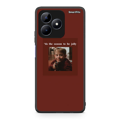 Realme C51 Xmas Ultimate Spirit θήκη από τη Smartfits με σχέδιο στο πίσω μέρος και μαύρο περίβλημα | Smartphone case with colorful back and black bezels by Smartfits