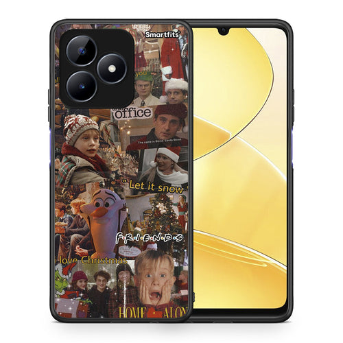 Θήκη Realme Note 50 Xmas Wishes από τη Smartfits με σχέδιο στο πίσω μέρος και μαύρο περίβλημα | Realme Note 50 Xmas Wishes case with colorful back and black bezels