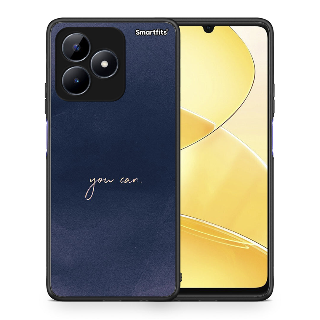 Θήκη Realme Note 50 You Can από τη Smartfits με σχέδιο στο πίσω μέρος και μαύρο περίβλημα | Realme Note 50 You Can case with colorful back and black bezels