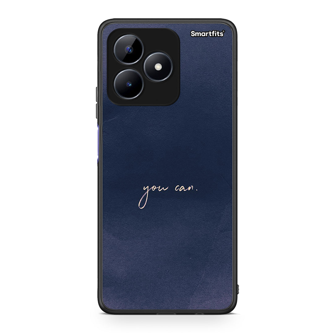 Realme Note 50 You Can θήκη από τη Smartfits με σχέδιο στο πίσω μέρος και μαύρο περίβλημα | Smartphone case with colorful back and black bezels by Smartfits