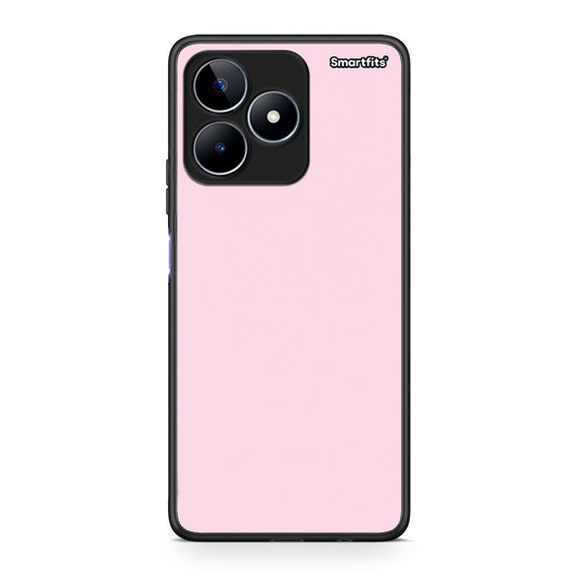 Θήκη Realme C53 Pale Pink από τη Smartfits με σχέδιο στο πίσω μέρος και μαύρο περίβλημα | Realme C53 Pale Pink case with colorful back and black bezels