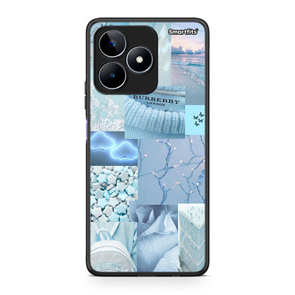 Realme C53 Ciel Aesthetic Collage θήκη από τη Smartfits με σχέδιο στο πίσω μέρος και μαύρο περίβλημα | Smartphone case with colorful back and black bezels by Smartfits