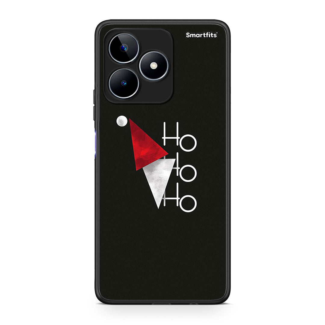 Realme C53 Minimal Christmas θήκη από τη Smartfits με σχέδιο στο πίσω μέρος και μαύρο περίβλημα | Smartphone case with colorful back and black bezels by Smartfits