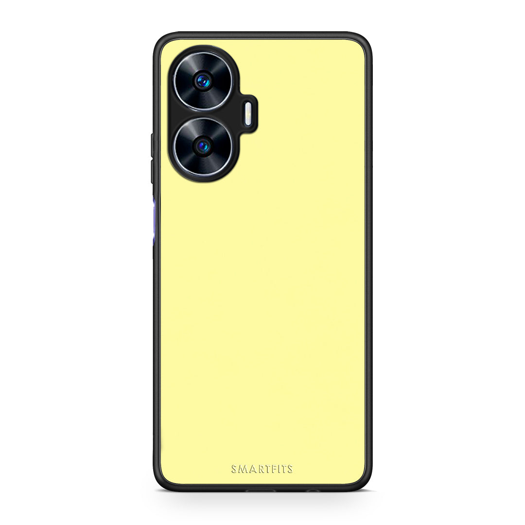Θήκη Realme C55 Dual Butter Yellow από τη Smartfits με σχέδιο στο πίσω μέρος και μαύρο περίβλημα | Realme C55 Dual Butter Yellow case with colorful back and black bezels