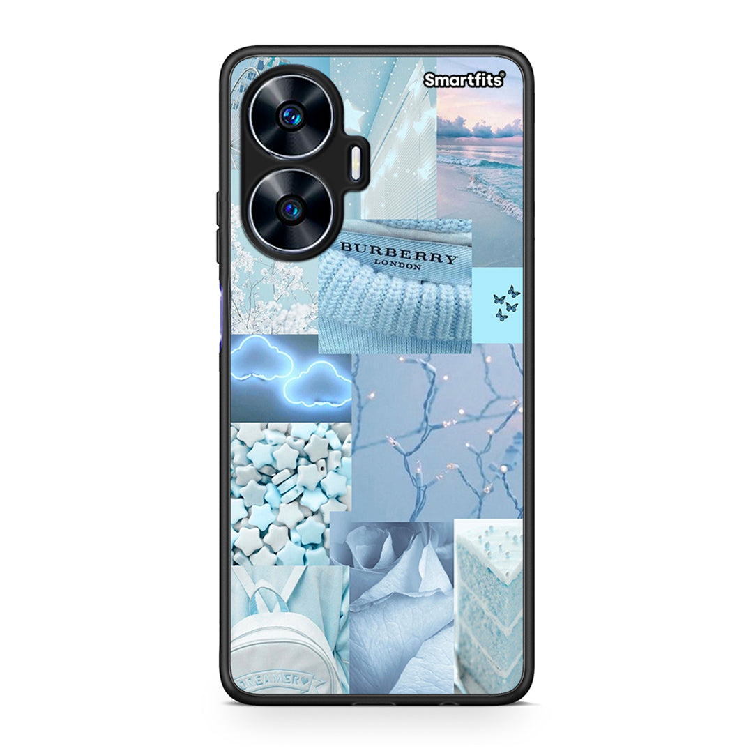 Θήκη Realme C55 Dual Ciel Aesthetic Collage από τη Smartfits με σχέδιο στο πίσω μέρος και μαύρο περίβλημα | Realme C55 Dual Ciel Aesthetic Collage Case with Colorful Back and Black Bezels