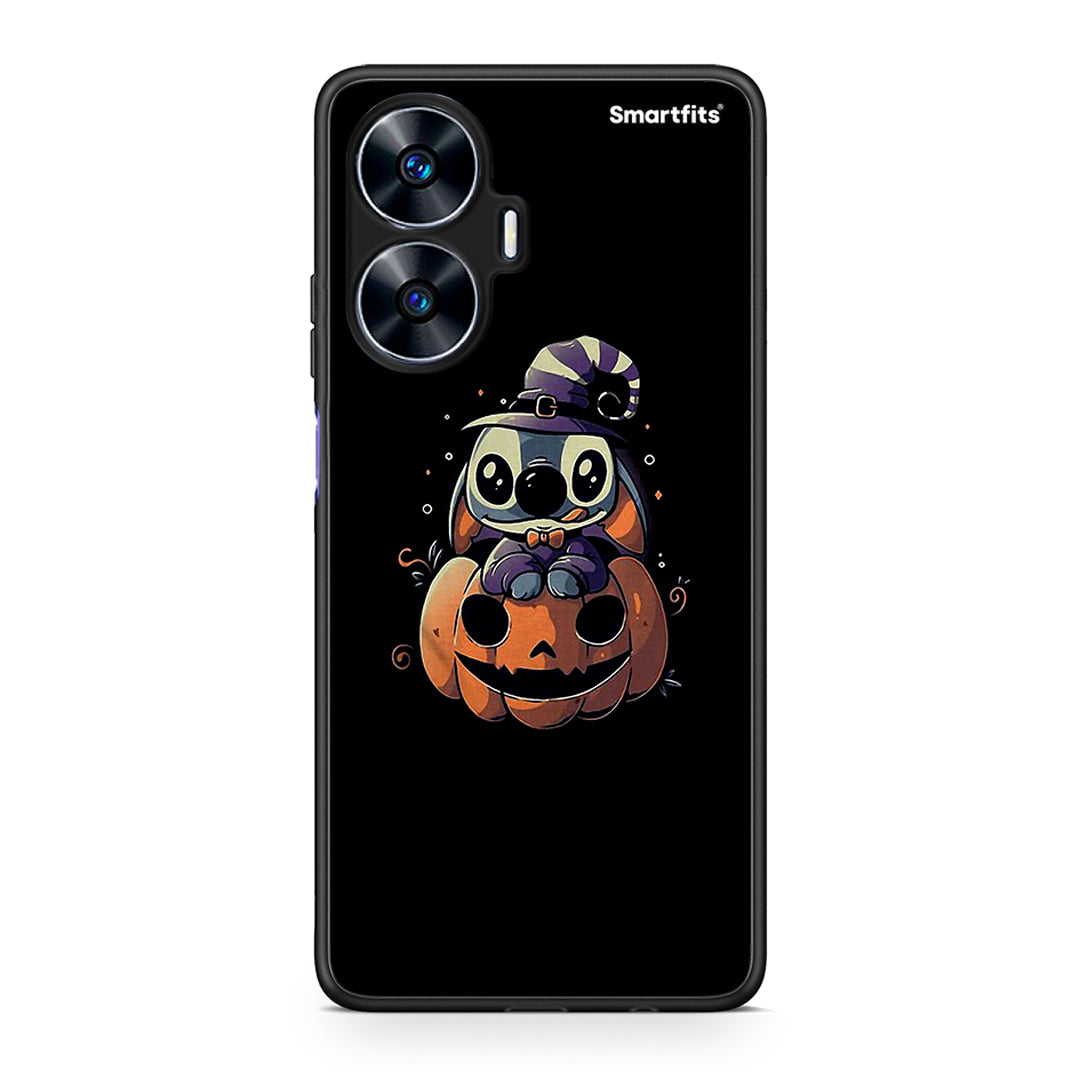 Θήκη Realme C55 Dual Halloween Stitch από τη Smartfits με σχέδιο στο πίσω μέρος και μαύρο περίβλημα | Realme C55 Dual Halloween Stitch Case with Colorful Back and Black Bezels