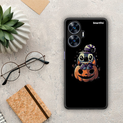 Θήκη Realme C55 Dual Halloween Stitch από τη Smartfits με σχέδιο στο πίσω μέρος και μαύρο περίβλημα | Realme C55 Dual Halloween Stitch Case with Colorful Back and Black Bezels