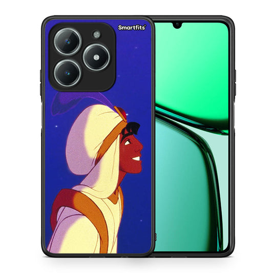 Θήκη Realme C63 4G Alladin And Jasmine Love 1 από τη Smartfits με σχέδιο στο πίσω μέρος και μαύρο περίβλημα | Realme C63 4G Alladin And Jasmine Love 1 case with colorful back and black bezels