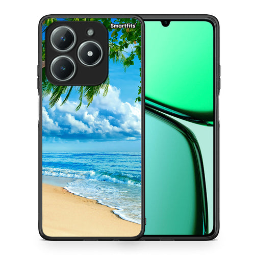 Θήκη Realme C61 Beautiful Beach από τη Smartfits με σχέδιο στο πίσω μέρος και μαύρο περίβλημα | Realme C61 Beautiful Beach case with colorful back and black bezels