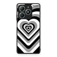 Thumbnail for Realme C61 Black Hearts θήκη από τη Smartfits με σχέδιο στο πίσω μέρος και μαύρο περίβλημα | Smartphone case with colorful back and black bezels by Smartfits