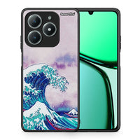 Thumbnail for Θήκη Realme C63 4G Blue Waves από τη Smartfits με σχέδιο στο πίσω μέρος και μαύρο περίβλημα | Realme C63 4G Blue Waves case with colorful back and black bezels