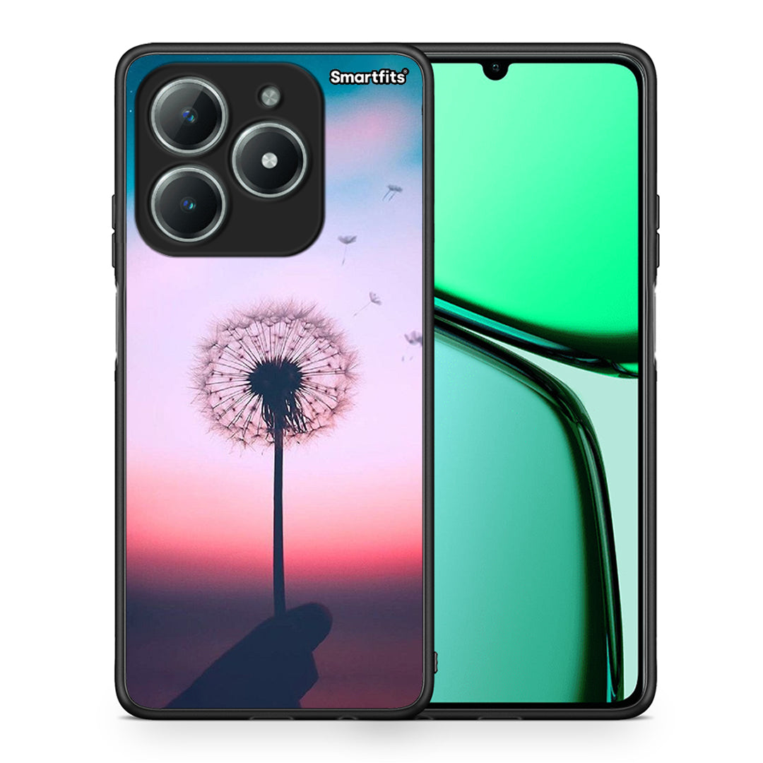 Θήκη Realme C61 Wish Boho από τη Smartfits με σχέδιο στο πίσω μέρος και μαύρο περίβλημα | Realme C61 Wish Boho case with colorful back and black bezels