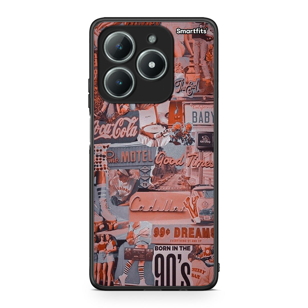 Realme C63 4G Born In 90s θήκη από τη Smartfits με σχέδιο στο πίσω μέρος και μαύρο περίβλημα | Smartphone case with colorful back and black bezels by Smartfits