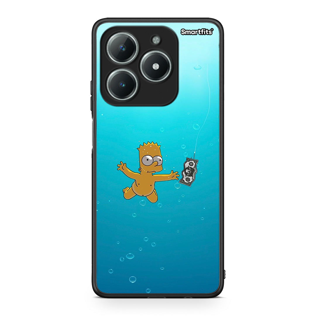 Realme C61 Chasing Money θήκη από τη Smartfits με σχέδιο στο πίσω μέρος και μαύρο περίβλημα | Smartphone case with colorful back and black bezels by Smartfits