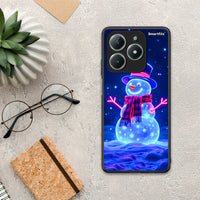 Thumbnail for Christmas Neon Snowman - Realme C63 4G θήκη