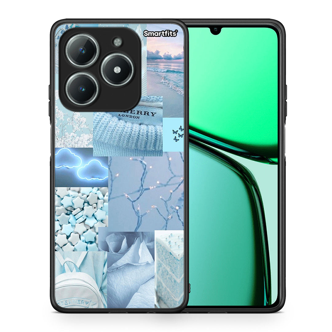 Θήκη Realme C63 4G Ciel Aesthetic Collage από τη Smartfits με σχέδιο στο πίσω μέρος και μαύρο περίβλημα | Realme C63 4G Ciel Aesthetic Collage case with colorful back and black bezels