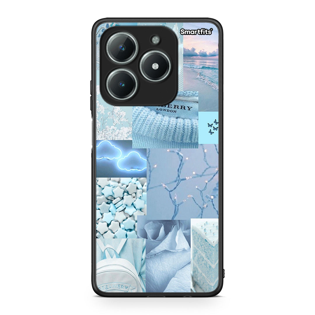 Realme C63 4G Ciel Aesthetic Collage θήκη από τη Smartfits με σχέδιο στο πίσω μέρος και μαύρο περίβλημα | Smartphone case with colorful back and black bezels by Smartfits