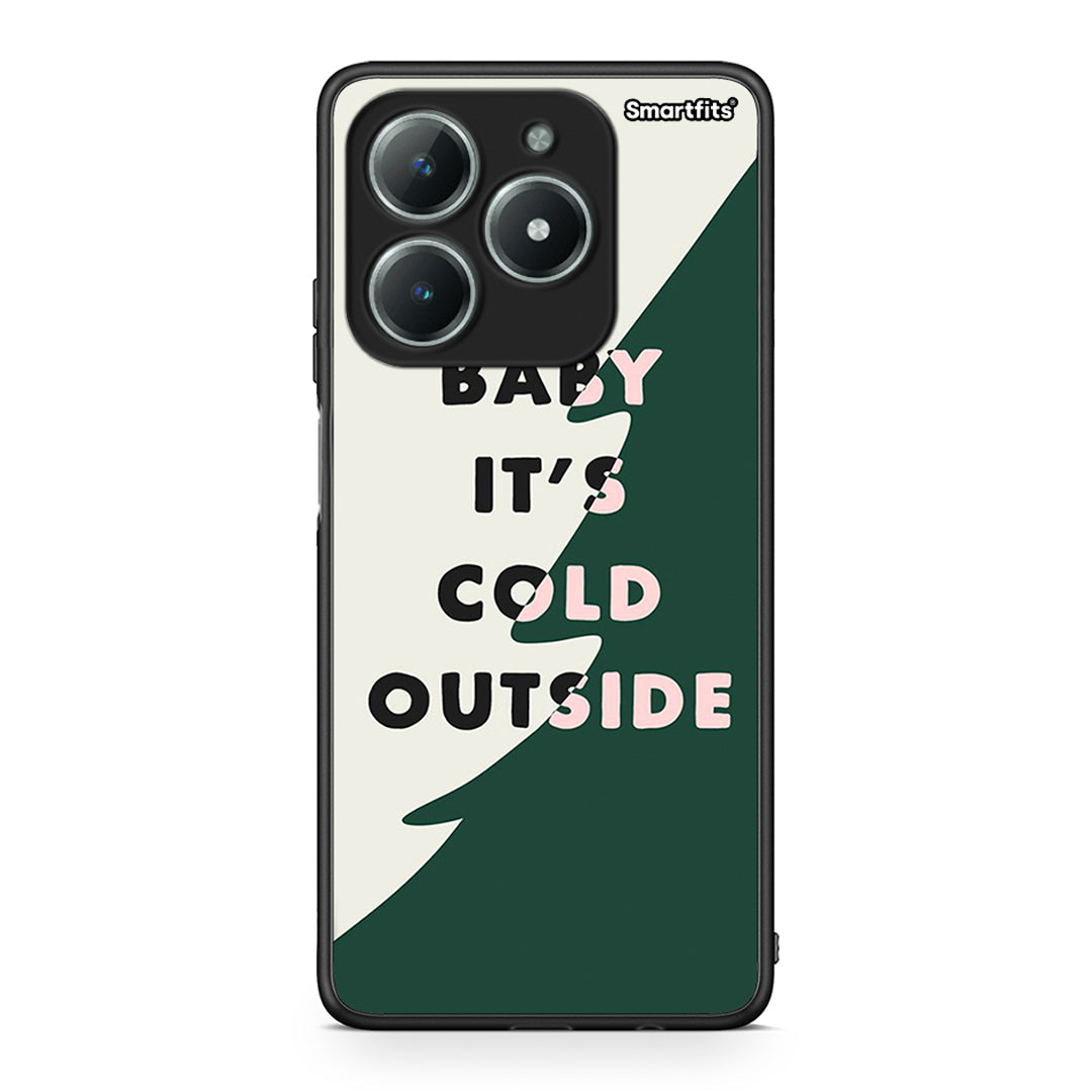 Realme C63 4G Cold Outside θήκη από τη Smartfits με σχέδιο στο πίσω μέρος και μαύρο περίβλημα | Smartphone case with colorful back and black bezels by Smartfits