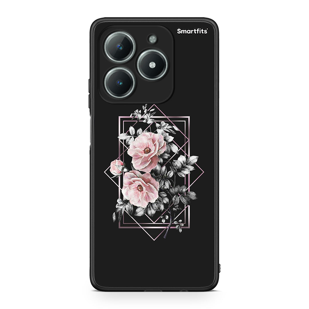 4 - Realme C61 Frame Flower case, cover, bumper