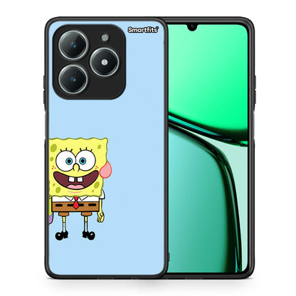 Θήκη Realme C61 Friends Bob από τη Smartfits με σχέδιο στο πίσω μέρος και μαύρο περίβλημα | Realme C61 Friends Bob case with colorful back and black bezels