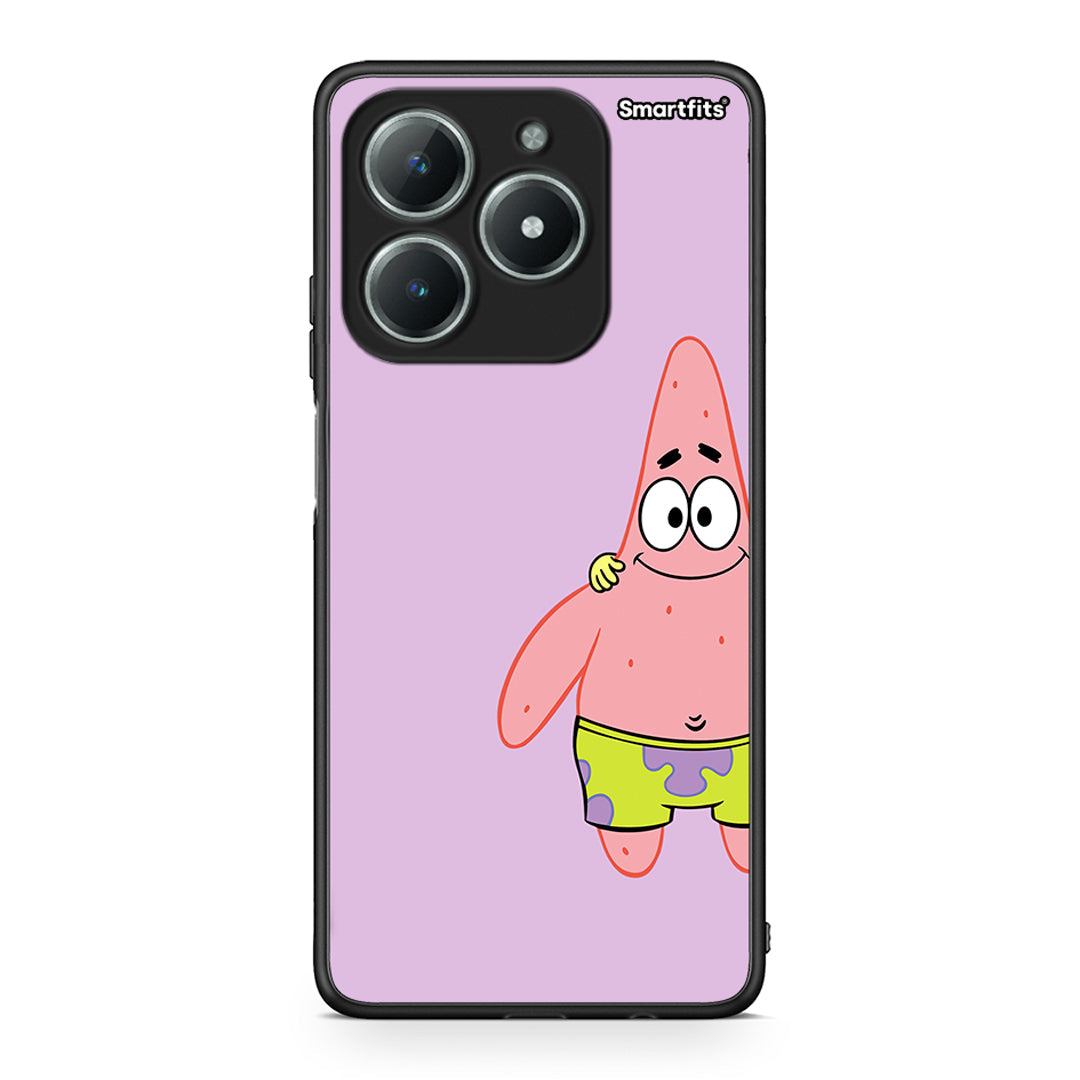 Realme C63 4G Friends Patrick θήκη από τη Smartfits με σχέδιο στο πίσω μέρος και μαύρο περίβλημα | Smartphone case with colorful back and black bezels by Smartfits