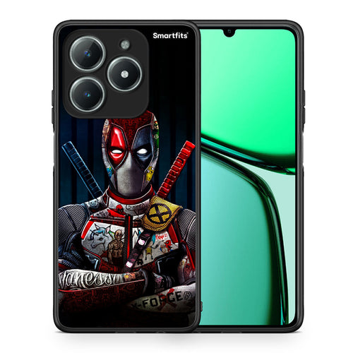 Θήκη Realme C61 Funny Guy από τη Smartfits με σχέδιο στο πίσω μέρος και μαύρο περίβλημα | Realme C61 Funny Guy case with colorful back and black bezels